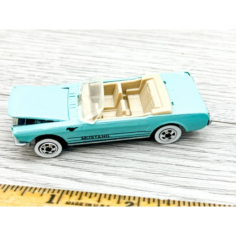 Vintage 1983 Hot Wheels '65‎ Ford Mustang Convertible Blue Diecast Car
